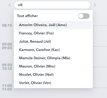 Boîte de recherche